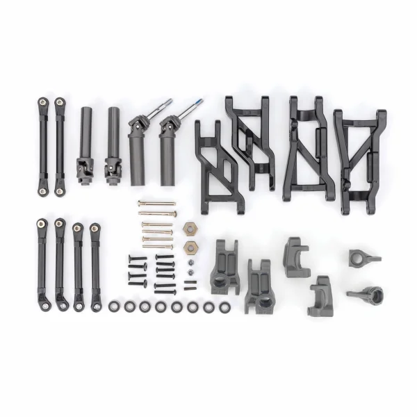 Traxxas Outer Driveline + Suspension Upgrade Kit, extreme heavy duty, gray (fits Slash 2WD)