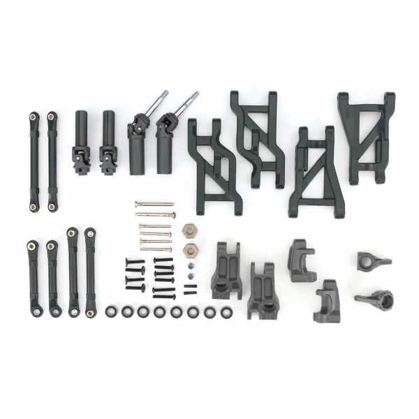 Traxxas Outer Driveline + Suspension Upgrade Kit, extreme heavy duty, gray (fits Bandit or Drag Slash)