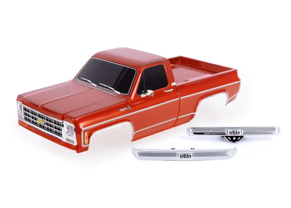 Traxxas Body, Chevrolet K10 Truck (1979), complete, copper (painted, decals applied) (includes grille, side mirrors, door handles, windshield wipers, front + rear bumpers, clipless mounting) (requires 9288 inner fenders) — image 2 of 2