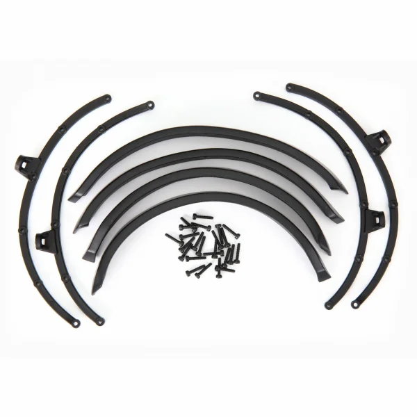 Traxxas Fender flares, front + rear (2 each)/ flare mounts (4)/ 2x8 CS (24) (fits 9211 body)
