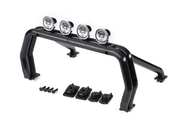 Traxxas Roll bar (black)/ mounts (front (2), rear (left + right)/ 2.6x12mm BCS (self-tapping) (4) (fits 9212 body) — image 2 of 2
