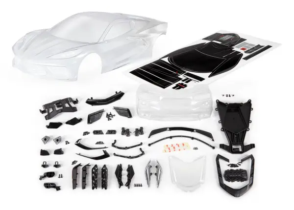 Traxxas Body Corvette 2020 Clear &mdash; image 2 of 2