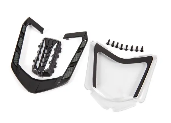 Traxxas Engine Bay + Mount, Rear Window &mdash; image 2 of 2