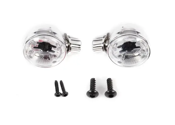 Traxxas Headlight housings (left + right) / headlight lens (2) / 26x8 BCS (2) / 16x7 BCS (self-tapping) (2) (fits 9333 or 9335 body) &mdash; image 2 of 2