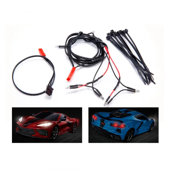 Traxxas LED light harness/ power harness/ zip ties (9) (fits 9311 body)