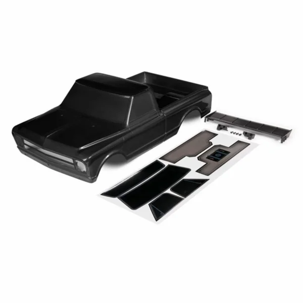 Traxxas Body, Chevrolet C10 (black) (includes wing + decals)