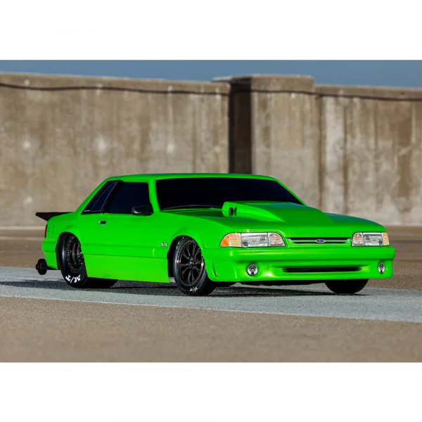 Traxxas Body, Ford Mustang, Fox Body (clear, requires painting)/ window masks/ decal sheet