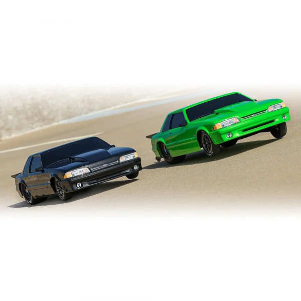 Traxxas Body, Ford Mustang, Fox Body (clear, requires painting)/ window masks/ decal sheet