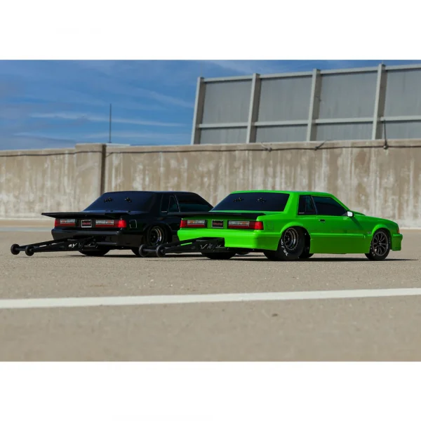 Traxxas Body, Ford Mustang, Fox Body (clear, requires painting)/ window masks/ decal sheet
