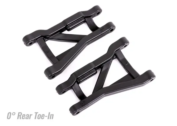 Traxxas Suspension arms, black, rear (left + right), heavy duty, 0deg toe angle (2) — image 2 of 2
