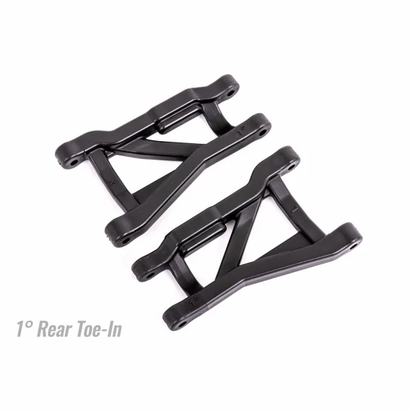 Traxxas Suspension arms, black, rear (left + right), heavy duty, 1deg toe angle (2)