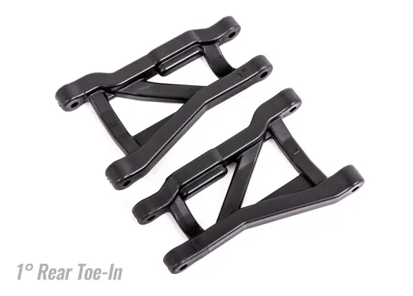 Traxxas Suspension arms, black, rear (left + right), heavy duty, 1deg toe angle (2) — image 2 of 2