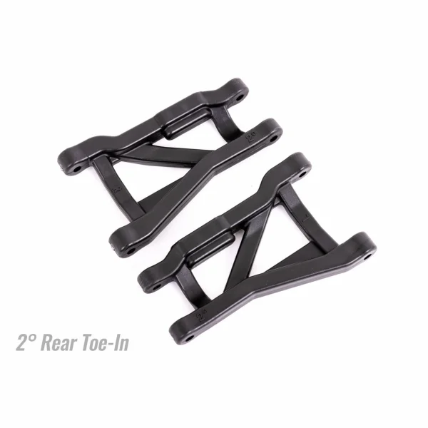 Traxxas Suspension arms, black, rear (left + right), heavy duty, 2deg toe angle (2)