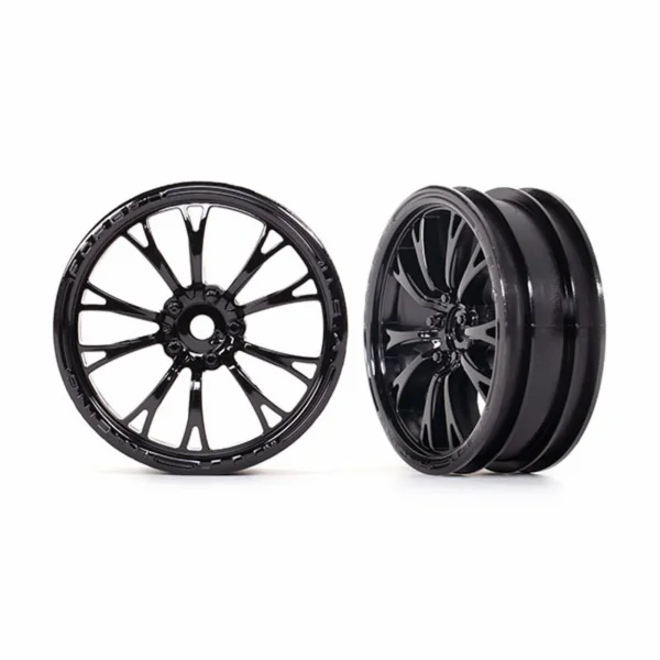 Traxxas Wheels, Weld gloss black (front) (2)