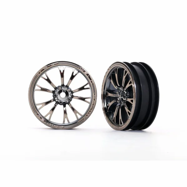 Traxxas Wheels, Weld black chrome (front) (2)