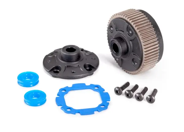 Traxxas Differential with steel ring gear/ side cover plate/ gasket/ x-rings (2)/ 25x10mm BCS (4) — image 2 of 2