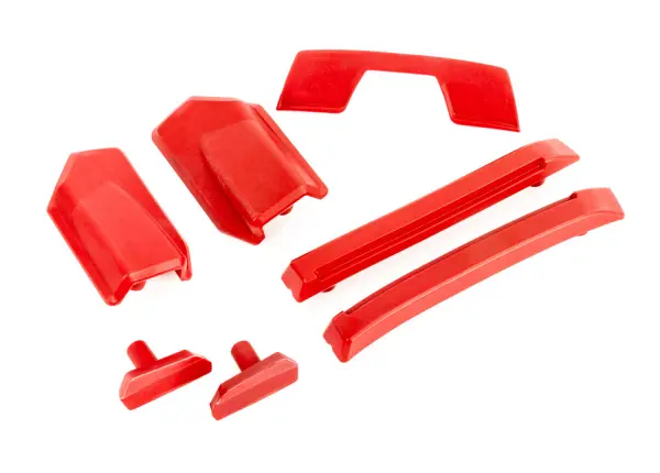 Traxxas Body reinforcement set, red / skid pads (roof) (fits 9511 body) &mdash; image 2 of 2