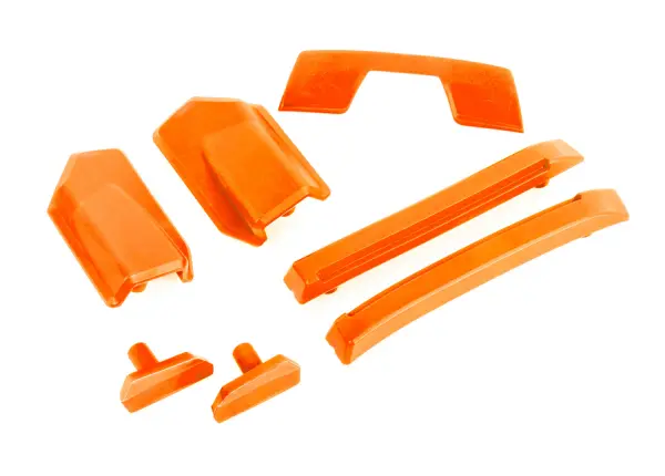 Traxxas Body reinforcement set, orange / skid pads (roof) (fits 9511 body) &mdash; image 2 of 2