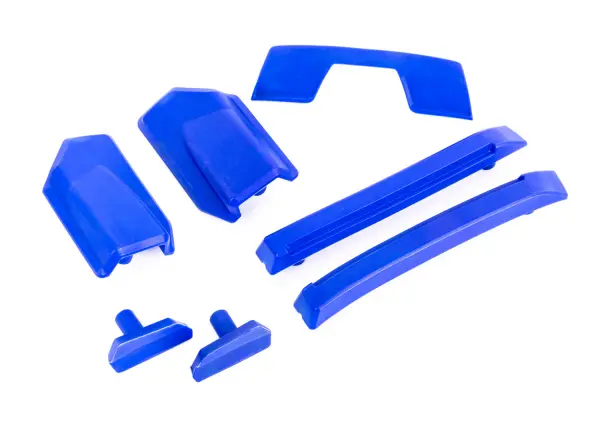 Traxxas Body reinforcement set, blue / skid pads (roof) (fits 9511 body) &mdash; image 2 of 2