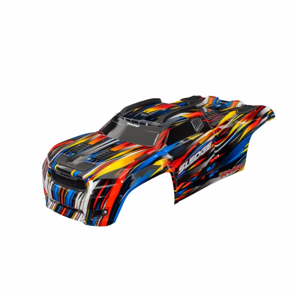Traxxas Body, Sledge, Blue (painted, decals applied) (assembled with front + rear body mounts and rear body support for clipless mounting)