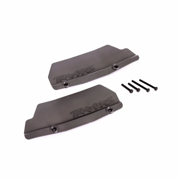 Traxxas Mud guards, rear, black (left and right) / 3x15 CCS (2) / 3x25 CCS (2)