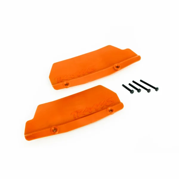Traxxas Mud guards, rear, orange (left and right) / 3x15 CCS (2)