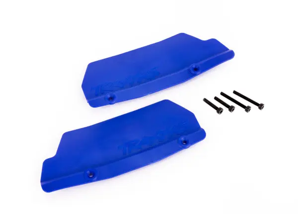Traxxas Mud guards, rear, blue (left and right) / 3x15 CCS (2) — image 2 of 2