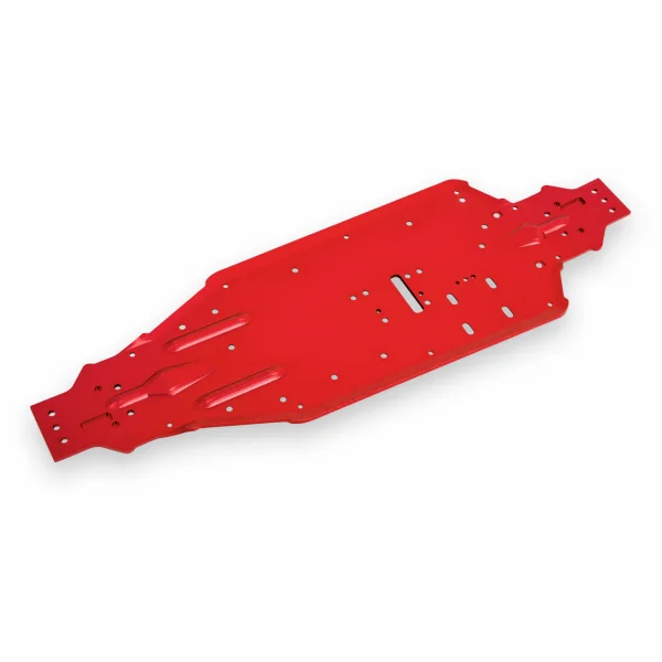 Traxxas Chassis, Sledge, aluminium (red-anodised)