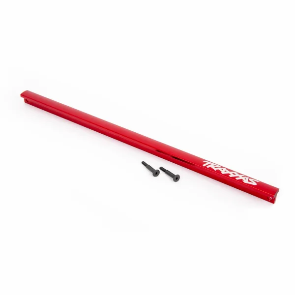 Traxxas Chassis brace (T-Bar), 6061-T6 aluminium (red-anodised) / 3x16 SS (2) (fits Sledge)