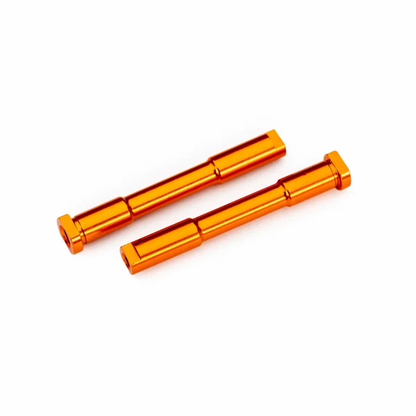 Traxxas Bellcrank posts, steering (aluminium, orange-anodised)