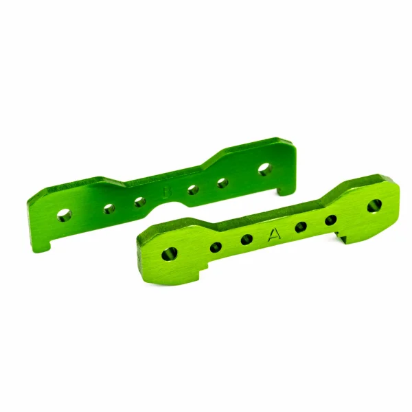 Traxxas Tie bars, front, 6061-T6 aluminium (green-anodised)