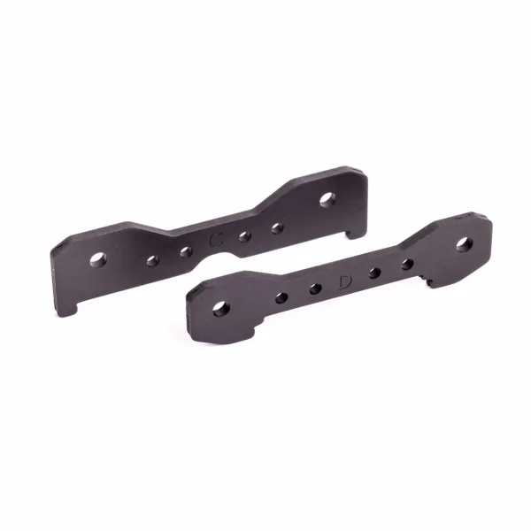 Traxxas Tie bars, rear, 6061-T6 aluminium (dark titanium-anodised)