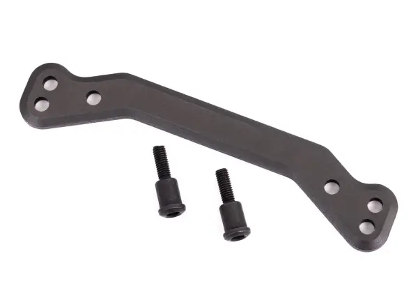 Traxxas Draglink, steering, 6061-T6 aluminium (dark titanium-anodised)/ 3x14mm SS (2) — image 2 of 2