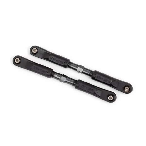 Traxxas Camber links, front, Sledge (TUBES dark titanium-anodised, 7075-T6 aluminium, stronger than titanium) (117mm) (2)/ rod ends, assembled with steel hollow balls (4)/ aluminium wrench, 8mm (1)