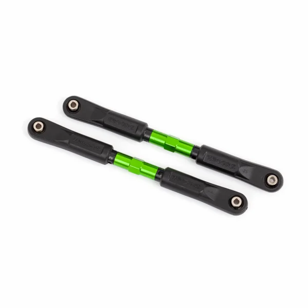 Traxxas Camber links, front, Sledge (TUBES green-anodised, 7075-T6 aluminium, stronger than titanium) (117mm) (2)/ rod ends, assembled with steel hollow balls (4)/ aluminium wrench, 8mm (1)