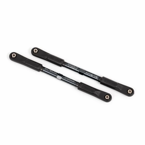 Traxxas Camber links, rear, Sledge (TUBES dark titanium-anodised, 7075-T6 aluminium, stronger than titanium) (144mm) (2)/ rod ends, assembled with steel hollow balls (4)/ aluminium wrench, 8mm (1)