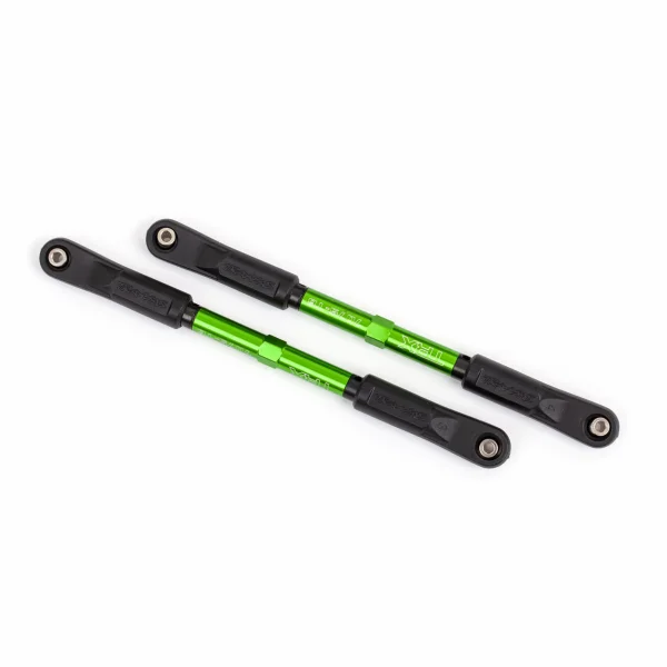 Traxxas Camber links, rear, Sledge (TUBES green-anodised, 7075-T6 aluminium, stronger than titanium) (144mm) (2)/ rod ends, assembled with steel hollow balls (4)/ aluminium wrench, 8mm (1)
