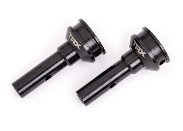 Traxxas Stub axles, hardened steel (2) (for steel constant-velocity driveshafts) (fits Sledge) — image 2 of 2
