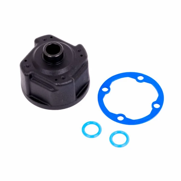 Traxxas Carrier, differential / differential bushing (metal) / o-rings (2) / ring gear gasket