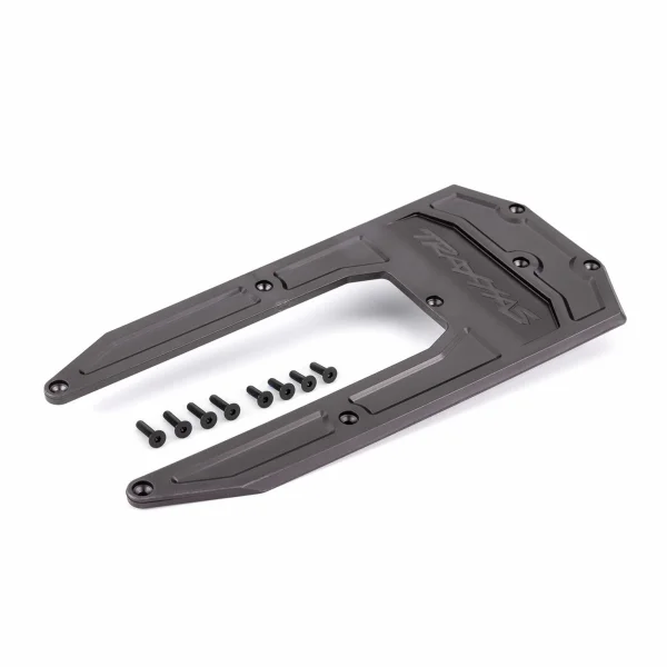 Traxxas Skidplate, chassis, graphite gray (fits Sledge)
