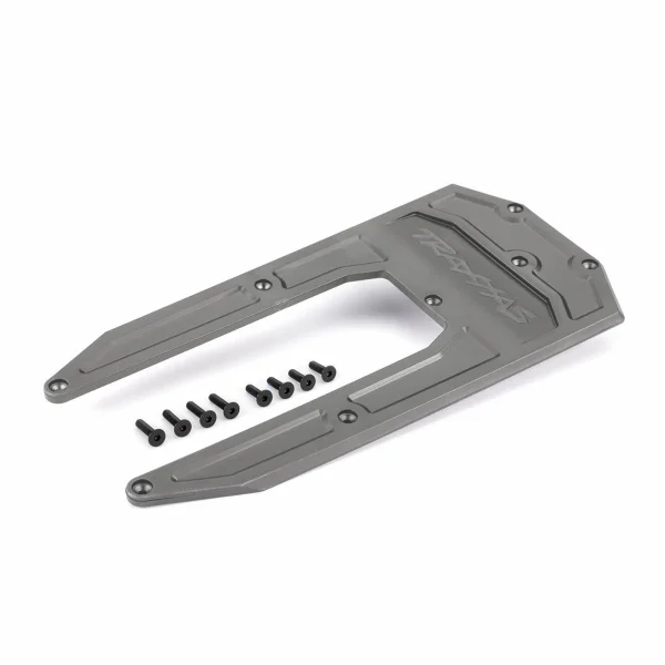 Traxxas Skidplate, chassis, gray (fits Sledge)