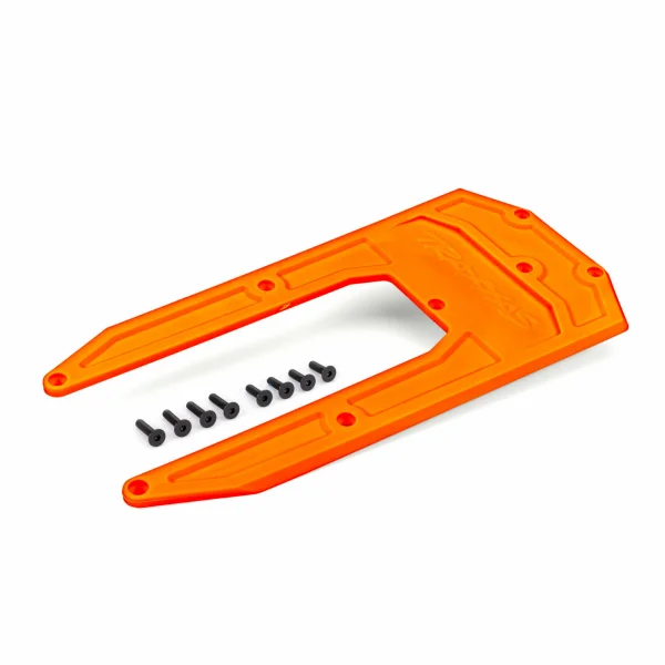 Traxxas Skidplate, chassis, orange (fits Sledge)