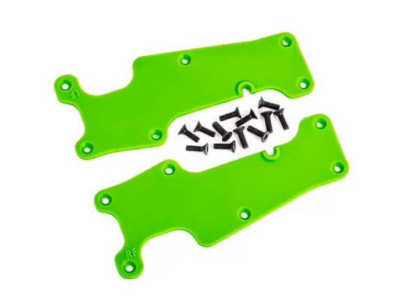 Traxxas Suspension arm covers, green, front (left and right) / 25x8 CCS (12) — image 2 of 2