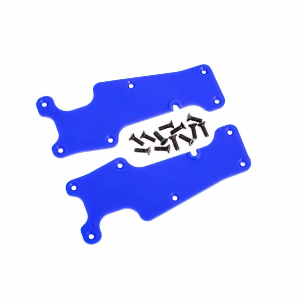 Traxxas Suspension arm covers, blue, front (left and right) / 25x8 CCS (12)