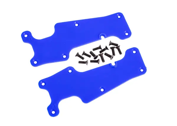 Traxxas Suspension arm covers, blue, front (left and right) / 25x8 CCS (12) — image 2 of 2