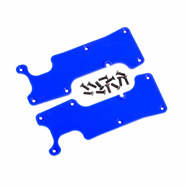 Traxxas Suspension arm covers, blue, rear (left and right) / 25x8 CCS (12)