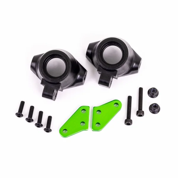 Traxxas Steering block arms (aluminium, green-anodised) (2) / steering blocks, left + right