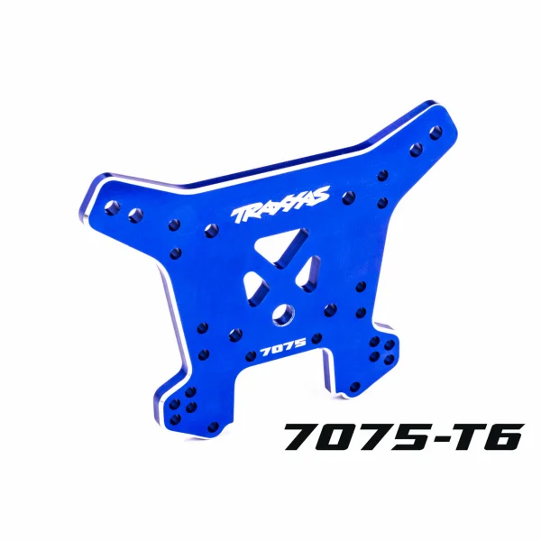 Traxxas Shock tower, rear, 7075-T6 aluminium (blue-anodised) (fits Sledge)