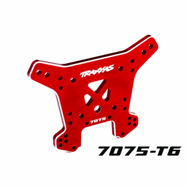Traxxas Shock tower, rear, 7075-T6 aluminium (red-anodised) (fits Sledge)