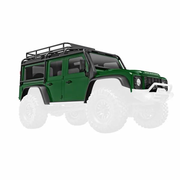 Traxxas TRX-4m Land Rover Defender Complete Bodyshell - Painted Green